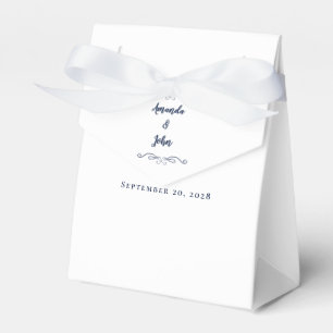 Ballotins Elégant mariage invité Merci Couple Navy Blue