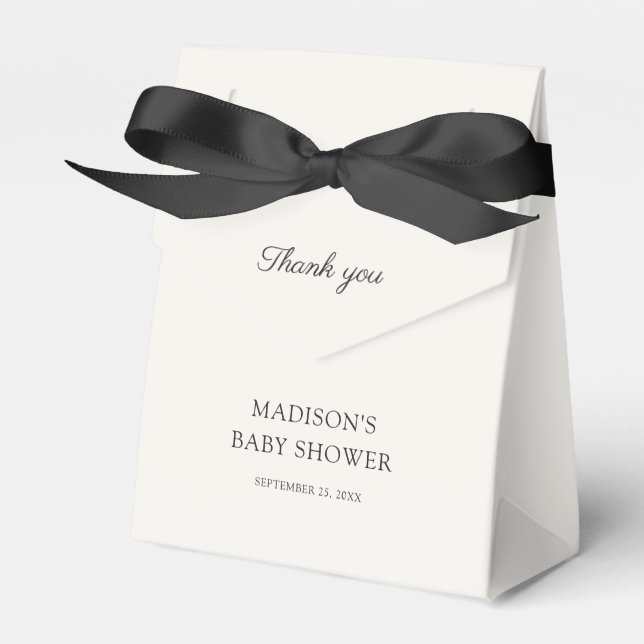 Ballotins Élégant Merci de Baby shower à mâchoires minimes (Verso)