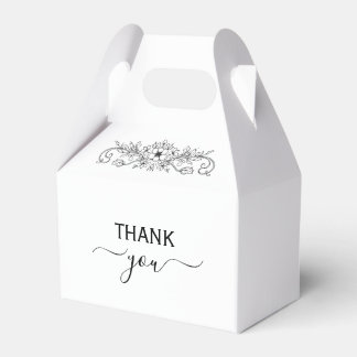 Ballotins Élégant minimaliste moderne mariage Favor Box