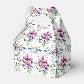 Ballotins Elégant motif floral d'orchidée douce - élégant