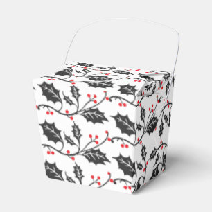 Ballotins Élégant Motif moderne rouge et noir Holly