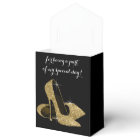 Elégant noir et or Parties scintillant haute talon