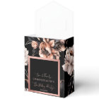 Elégant noir rose or anniversaire favorise modèle