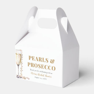 Ballotins Élégant Perles d'Or et Prosecco pour Enterrement d