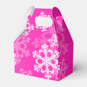 Ballotins Élégant Pink Snowflakes motif de Noël moderne