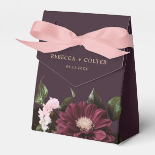 Ballotins Élégant Plum violet Bourgogne Mariage floral