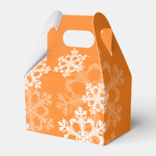 Ballotins Élégant Snowflakes orange motif de Noël moderne