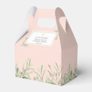 Ballotins Élégant Vert Foncé de Première Communion Rose