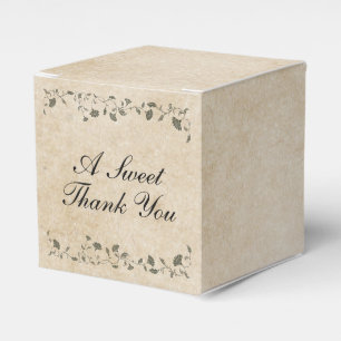 Ballotins Élégant Vintage Floral Mariage Library Merci