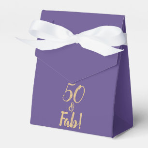 Ballotins Elégant violet "50 & Fab !" 50e anniversaire