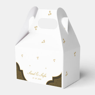 Ballotins Elegant wedding favor boxes editable