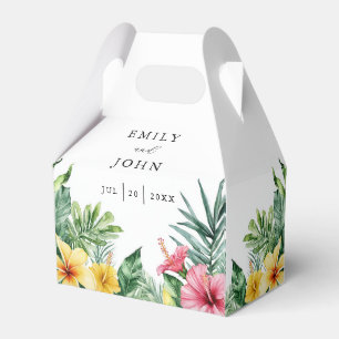Ballotins Elégante aquarelle Mariage floral tropical