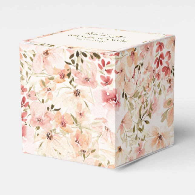 Ballotins Elégante Aquarelle Petites Florales Boîte de Maria (Verso)