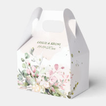 Elégante aquarelle rose pâle gomme Eucalyptus
