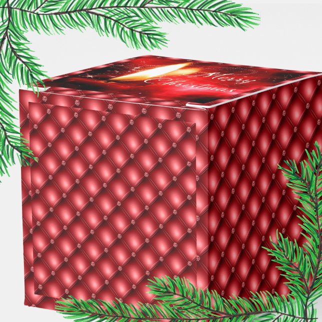 Ballotins Élégante bougie de perles rouges Ballotin de Noël (Créateur téléchargé)