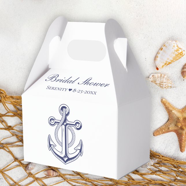 Ballotins Elégante Fête des mariées d'Ancre bleu marine (Créateur téléchargé)