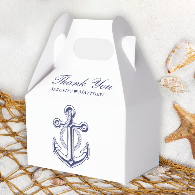 Ballotins Elégante Fête des mariées d'Ancre bleu marine (Créateur téléchargé)