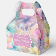 Elégante Fête des mariées Pastel Watercolor Floral