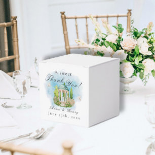 Ballotins Elégante Gazebo fleurs Mariage colombes Merci