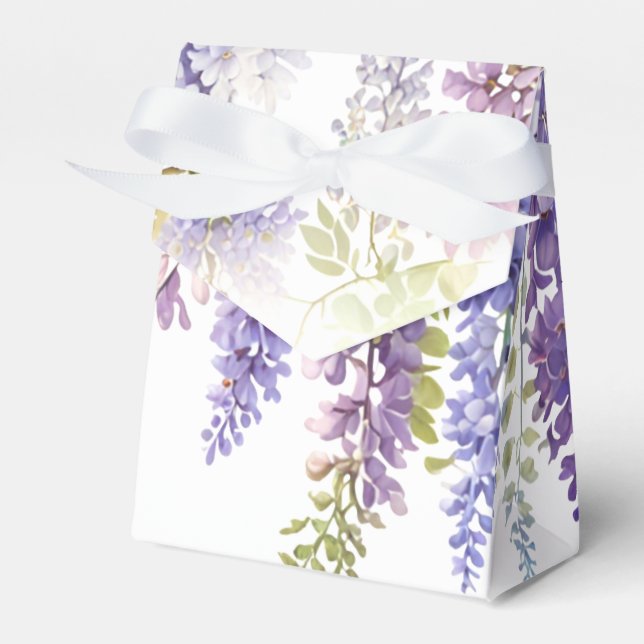 Ballotins Elégante glycine d'aquarelle bleu violet doux (Verso)