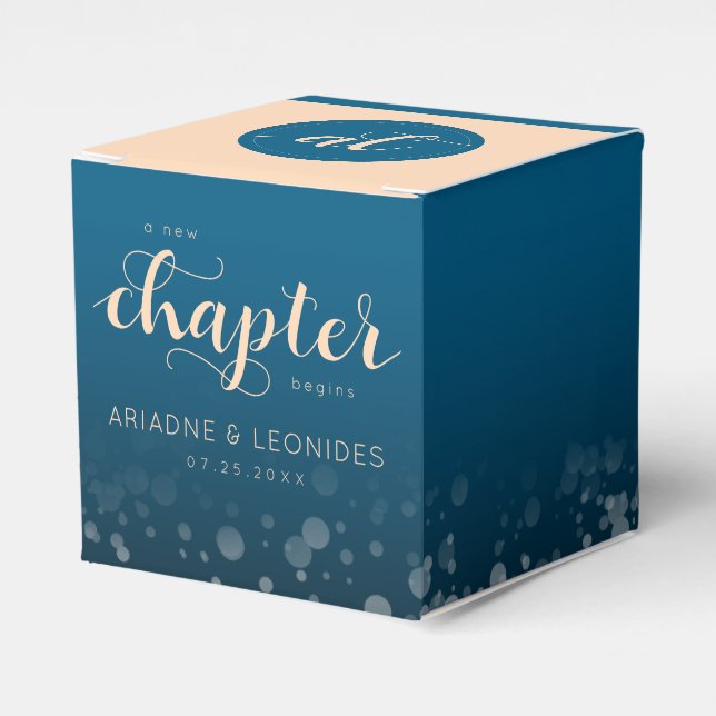 Ballotins Elégante Pêche Océanique Bleu Mariage Un Nouveau C (Verso)