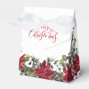 Ballotins Élégante Poinsettia Rouge Joyeux Noël Fête