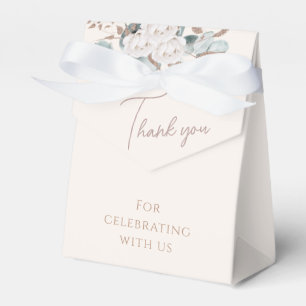 Ballotins Elégante Roses Blanches Or & Fête des mariées Vert