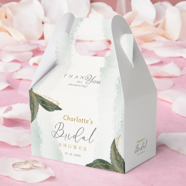 Ballotins Elégante verdure Fête des mariées or Aquarelle (Mariage)