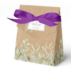 Élégante verdure rustique kraft mariage