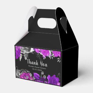 Ballotins Élégantes fleurs violettes et argent pour un Sweet