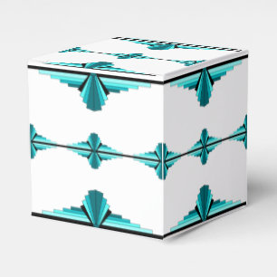 Ballotins Éléments Art déco en vert turquoise