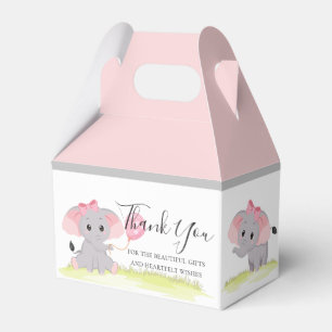 Ballotins Elephant Coeurs rose Fille Ballotin de ballon