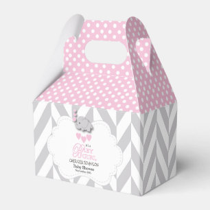 Ballotins Eléphant mignon rose, blanc et gris 🐘