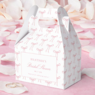 Ballotins Elle Noue Le Nœud Rose Favors de Salle de Mariée