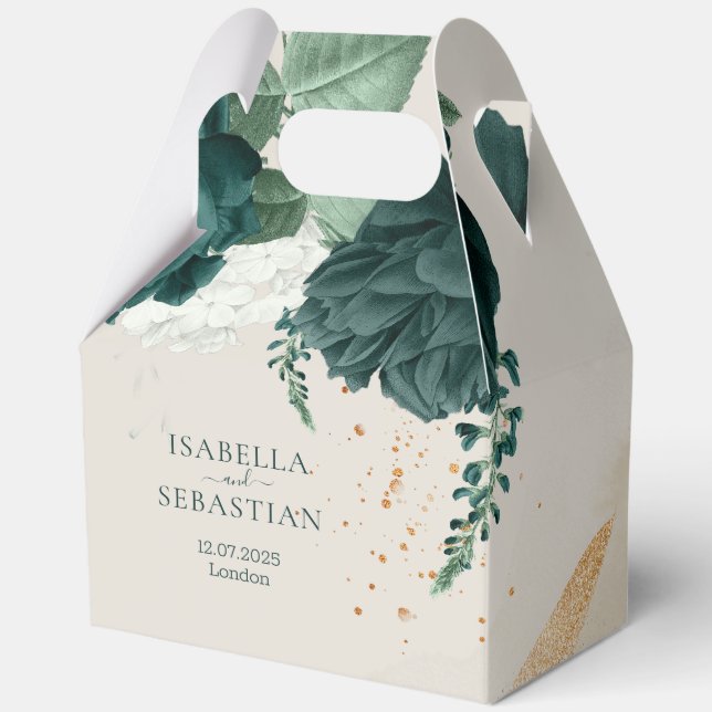 Ballotins Emerald Green Leaf & Blush Rose Romantic Wedding (Recto)