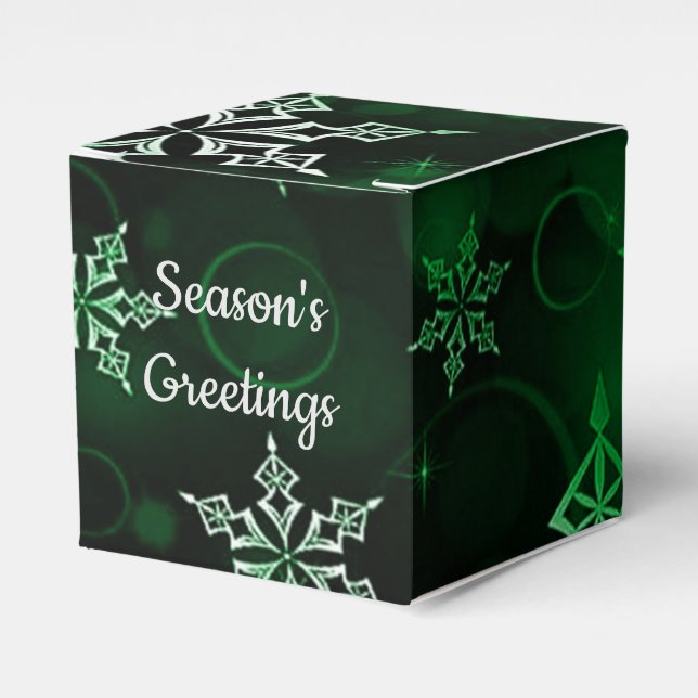 Ballotins Emerald Green Motif Cube (Verso)