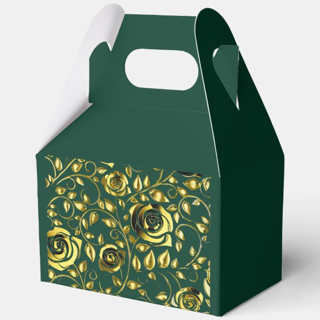 Ballotins Emerald Romance decorative boxes (Verso)