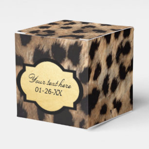 Ballotins Empreinte de léopard & Gold Foil Chic Party Favori