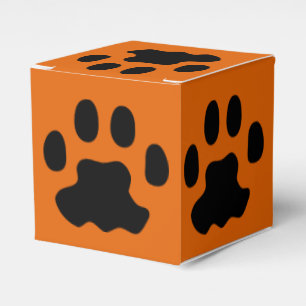 Ballotins Empreinte de patte Orange Ballotin