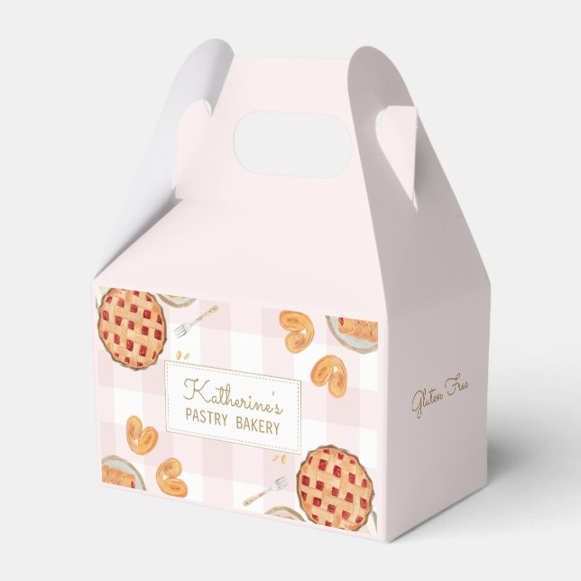 Ballotins en vichy Motif Pâtisseries Aquarelle Boulangerie b (Verso)