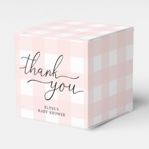 Ballotins En vichy rose Ballotin d'anniversaire Merci