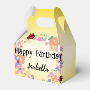 Ballotins Enfants Cute Polka dot Ladybug Spring Flower Anniv