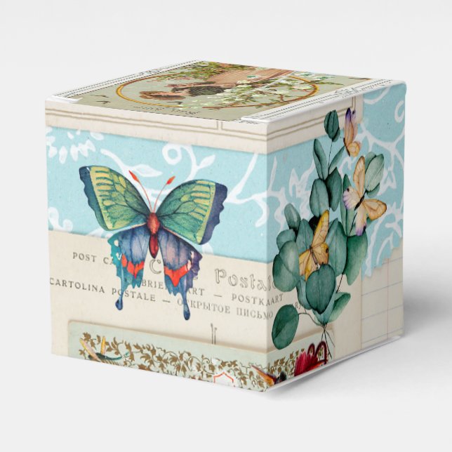 Ballotins Ephémère vintage Conception de collage (Verso)