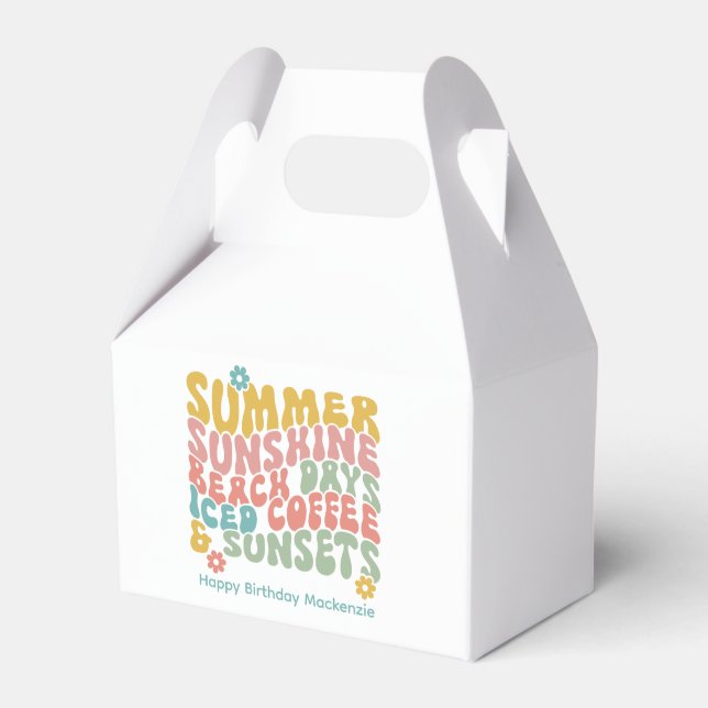 Ballotins Été Super Rétro Monogramme rose Nom Bagage (Verso)