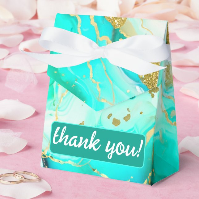 Ballotins Ethereal Elegance Turquoise Geode Inspiré Mariage (Mariage)