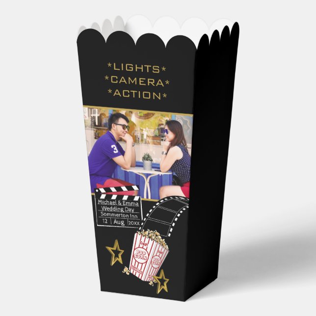 Ballotins Étoile de cinéma personnalisée avec photo personna (Recto)