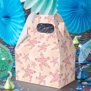 Ballotins Étoiles de mer et corail rose motif pastel