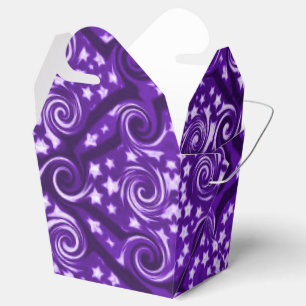 Ballotins Étoiles violettes et tourbillons Motif Sortir Ball