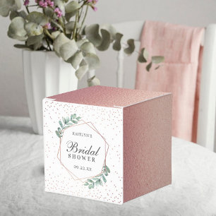 Ballotins Eucalyptus Géométrique Rose Or Feuille Mariage