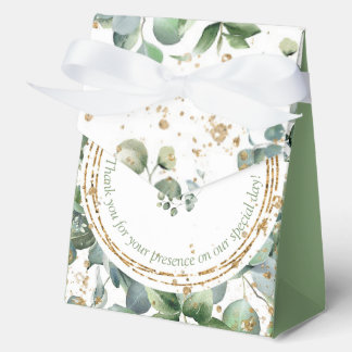 Ballotins Eucalyptus Gold Parties scintillant Ballotin vert